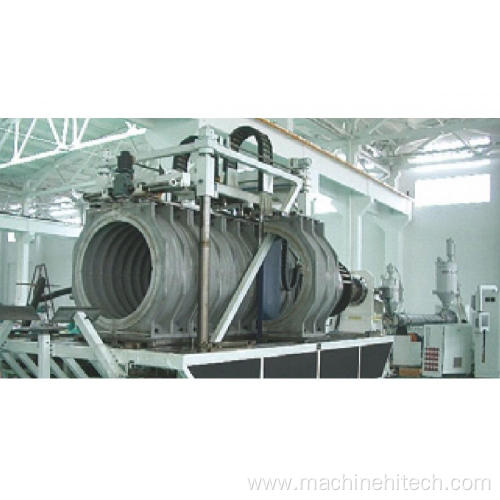 Double-wall corrugated pipe single-screw co-extrusion